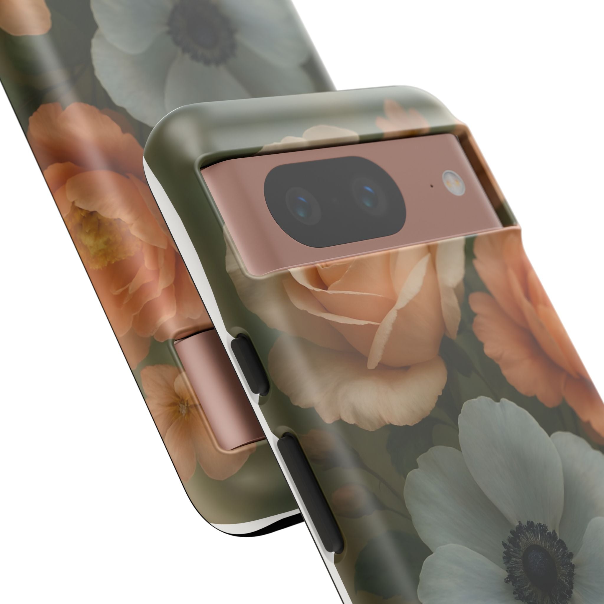 Floral Design White Cover Design, Tough Cases, Phone Cover