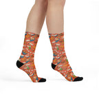 Tokyo Foodie Fan, Fun Funky Sublimation Crew Socks