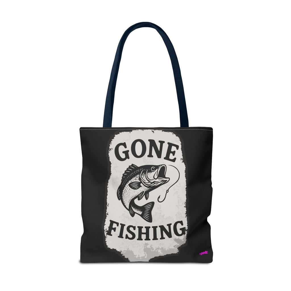 Gone Fishing Tote Bag - Quirky Fun Bag
