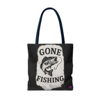 Gone Fishing Tote Bag - Quirky Fun Bag