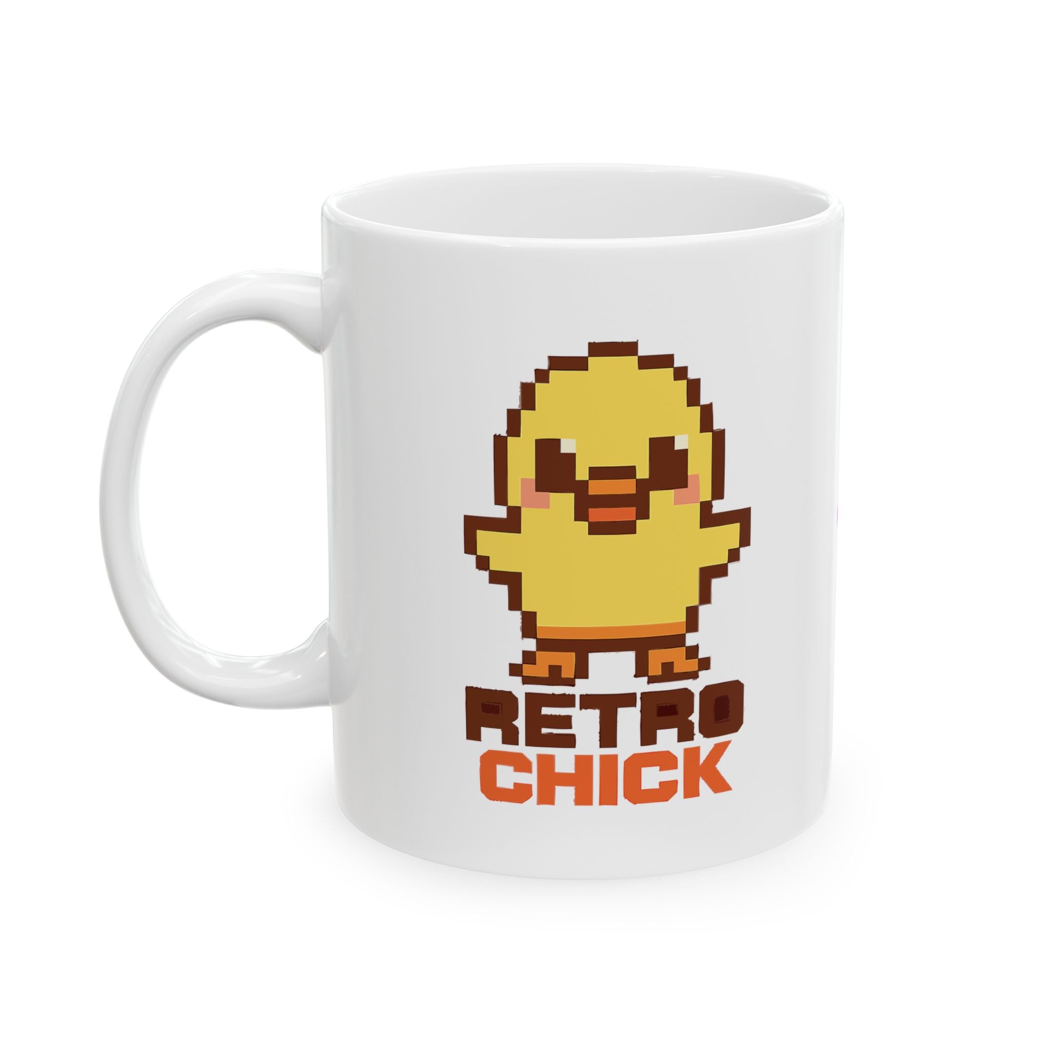 Retro Chick Ceramic Mug |  Personalized Mug
