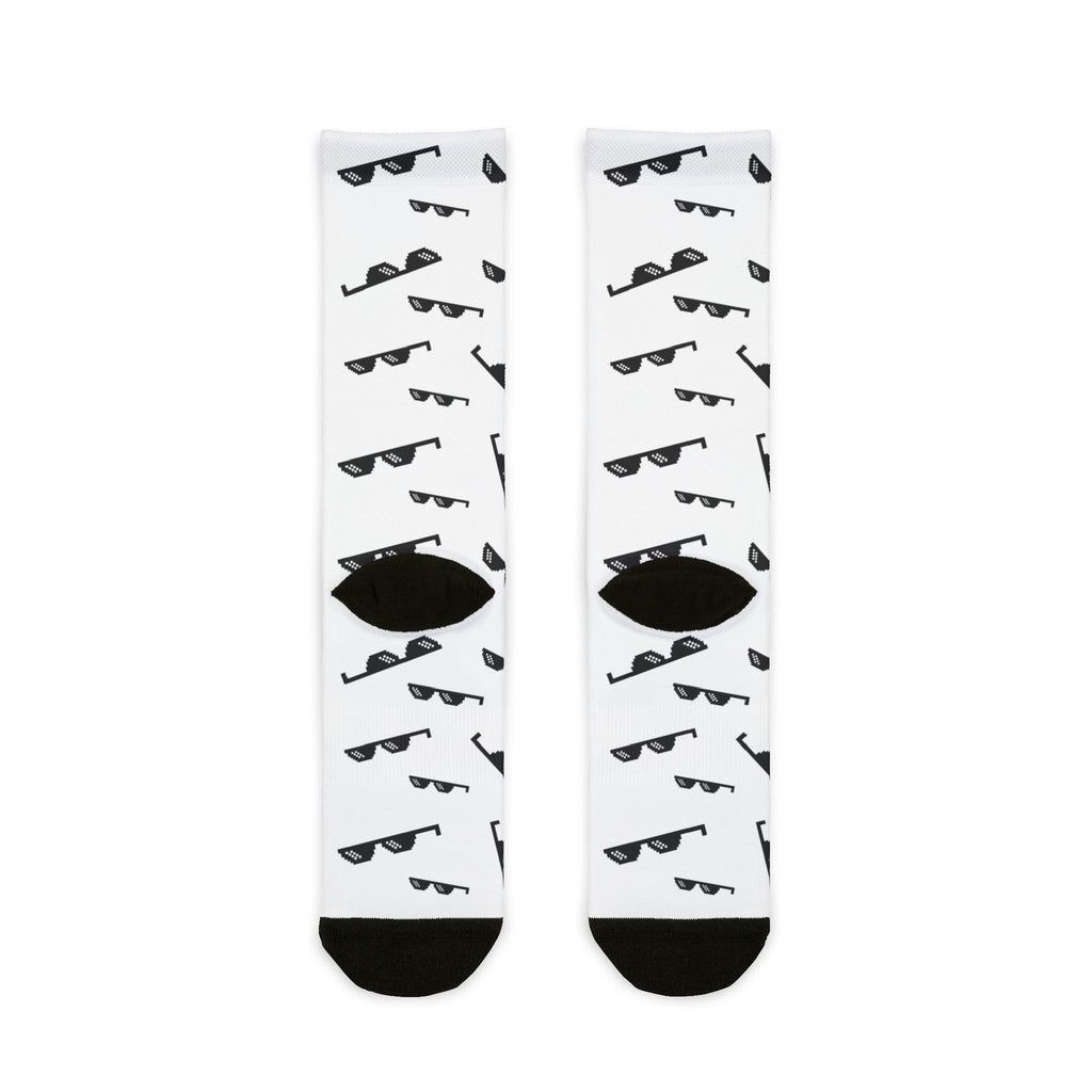 Retro Sunglasses Sublimation Crew Socks