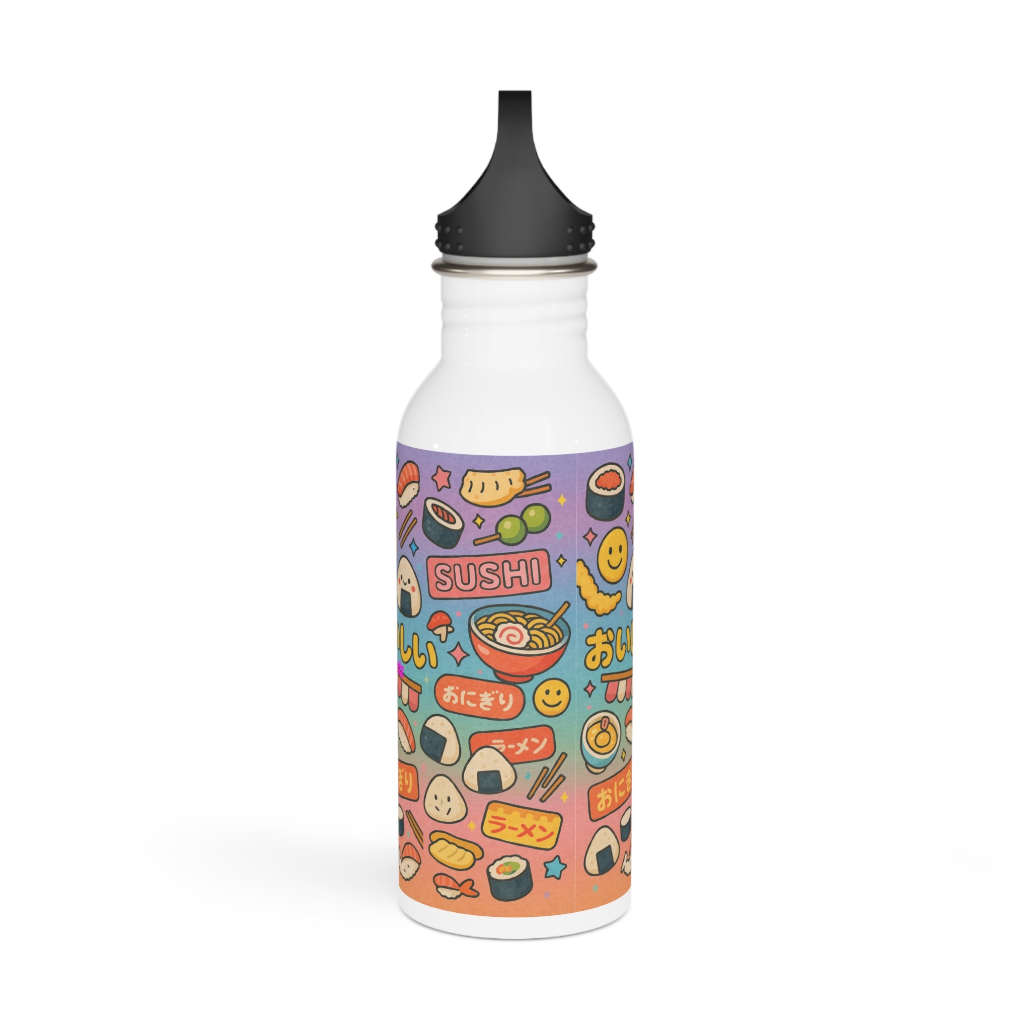 Sushi Cartoon - Water Bottle, Reusable Sports Hydration Flask