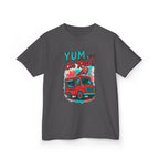 Yum on the run! Kids Tee, Fun Graphic Tee, Kids Cotton T-Shirt