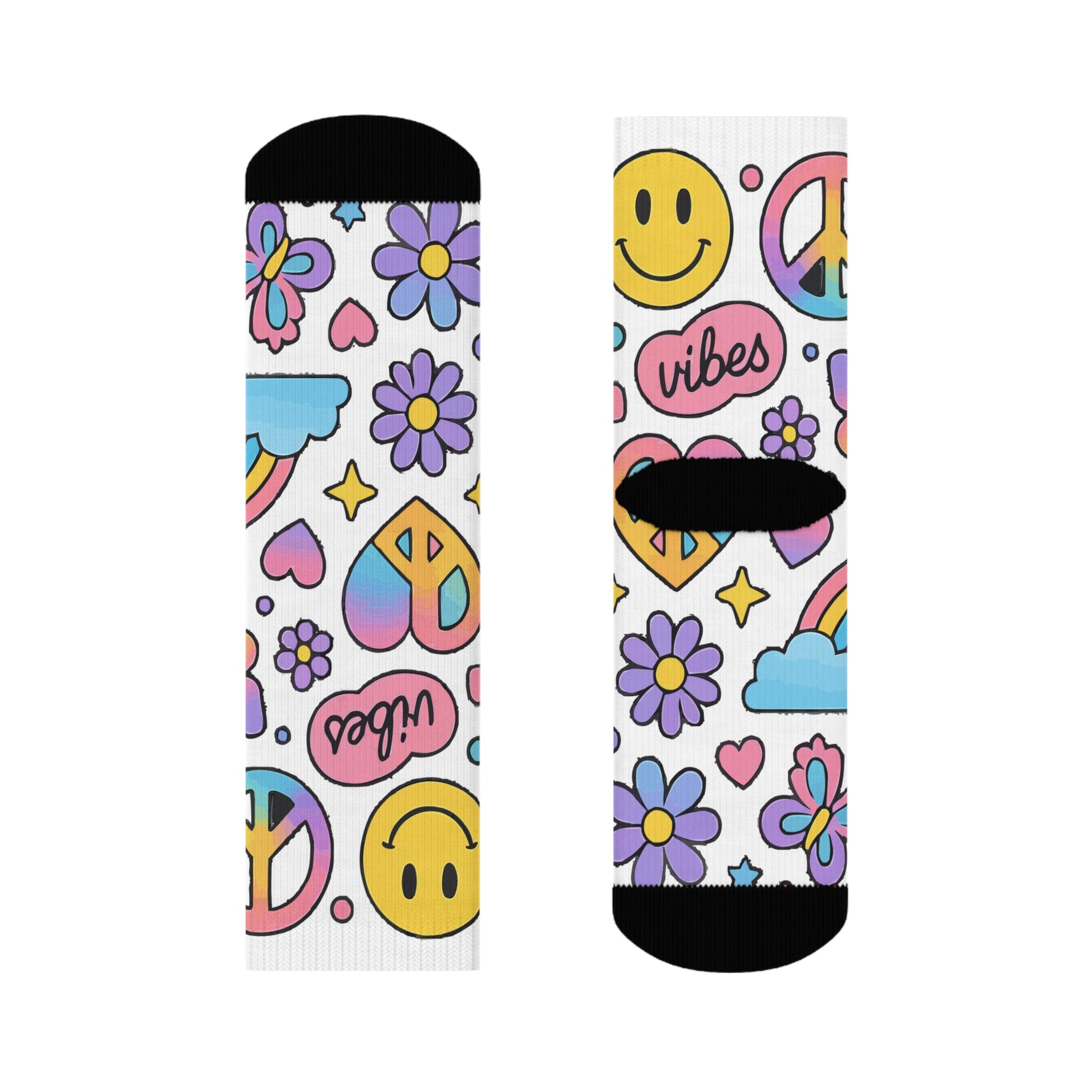 Colorful Vibes Crew Socks