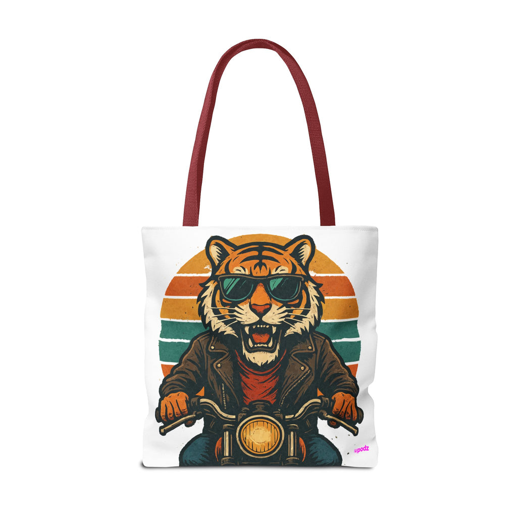 Tiger Rider Tote Bag - Quirky Fun Bag