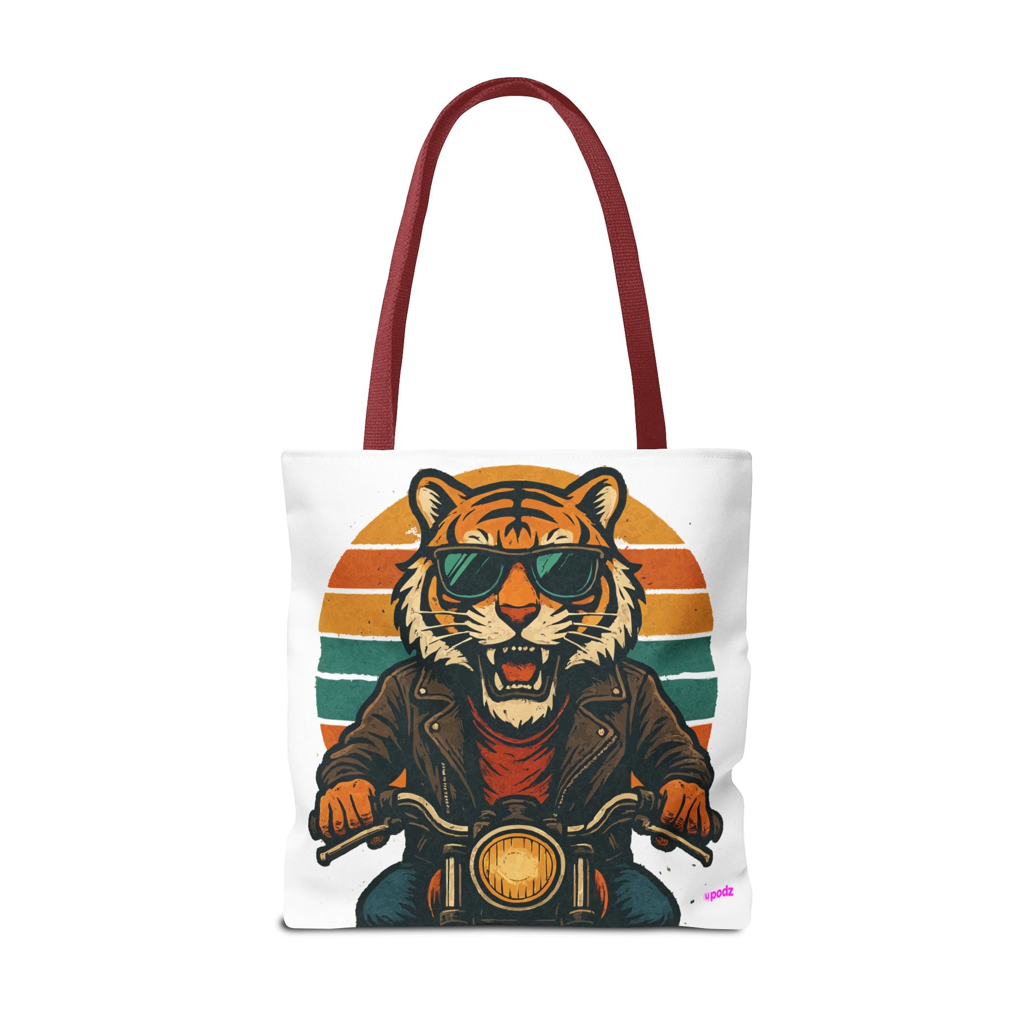 Tiger Rider Tote Bag - Quirky Fun Bag