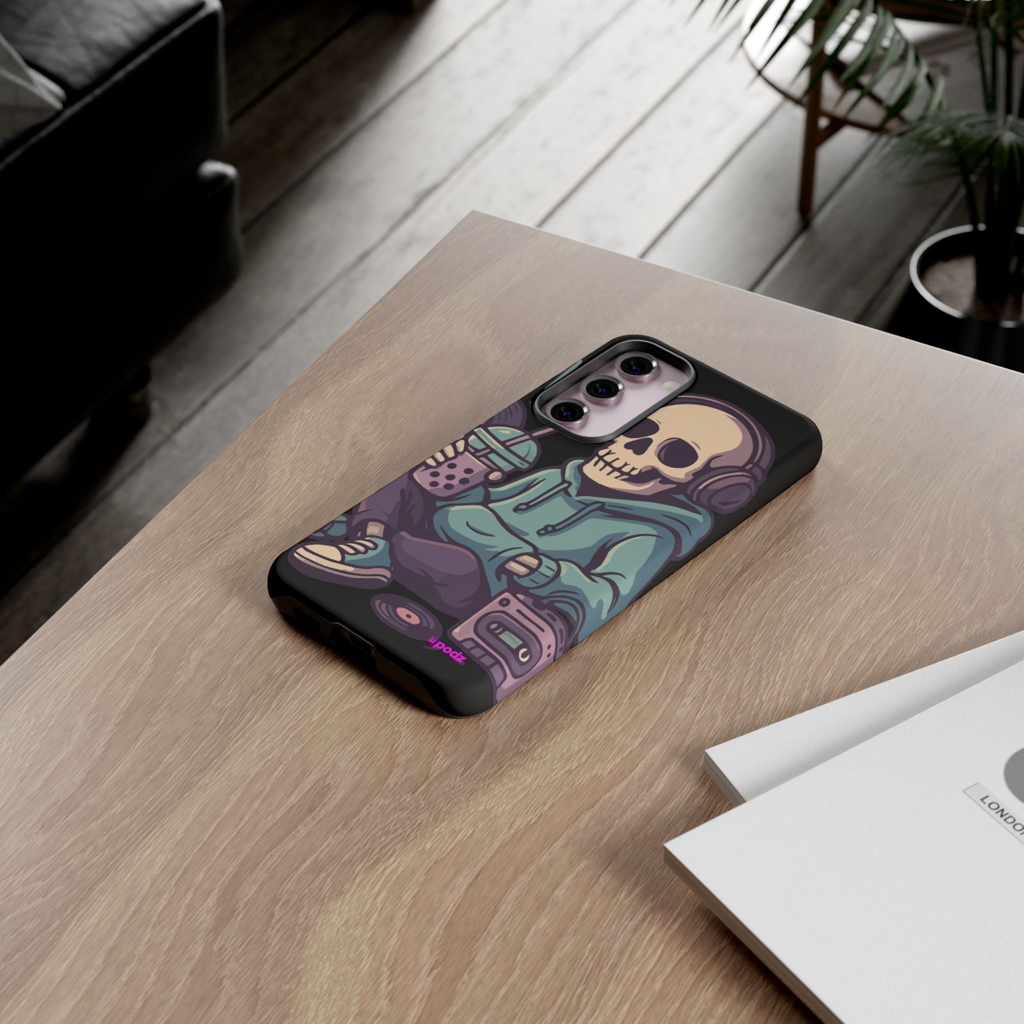 Skull Headphones Design, Tough Cases, Phone Cover