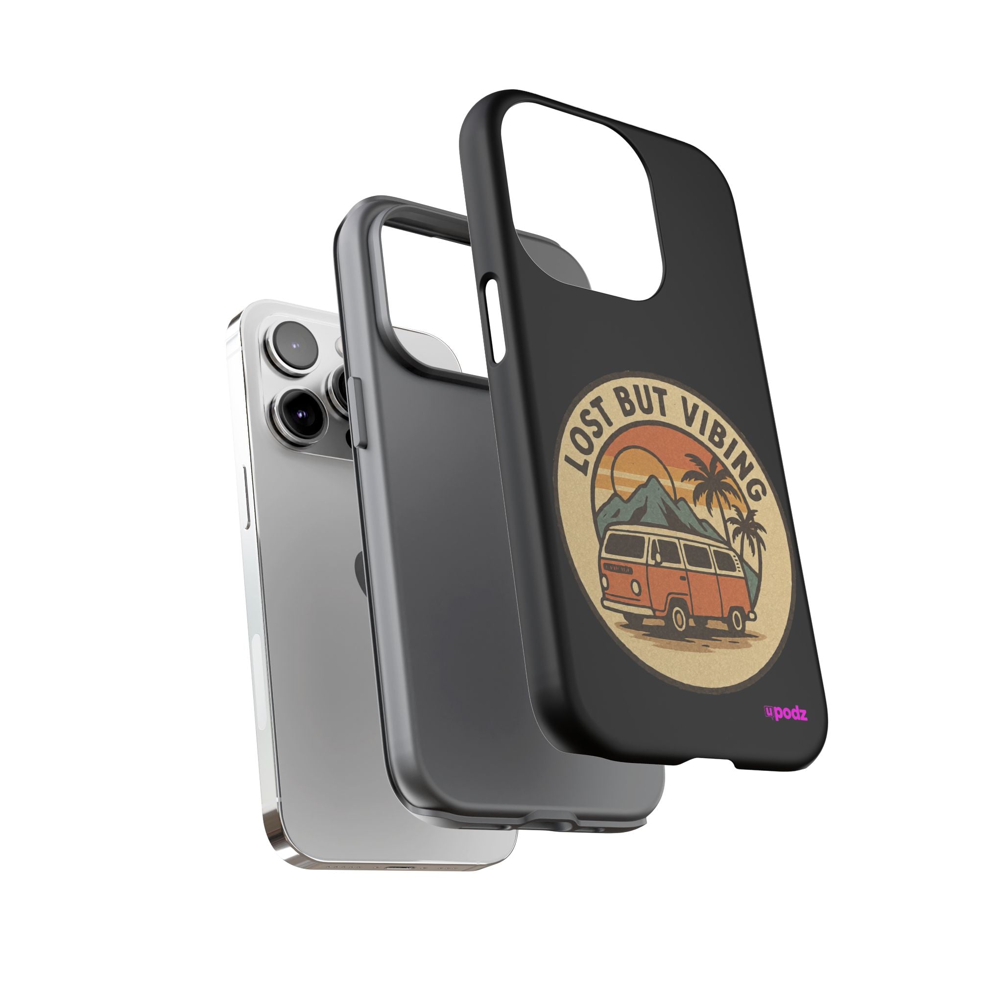 Lost But Vibing Design, Tough Cases, Phone Cover