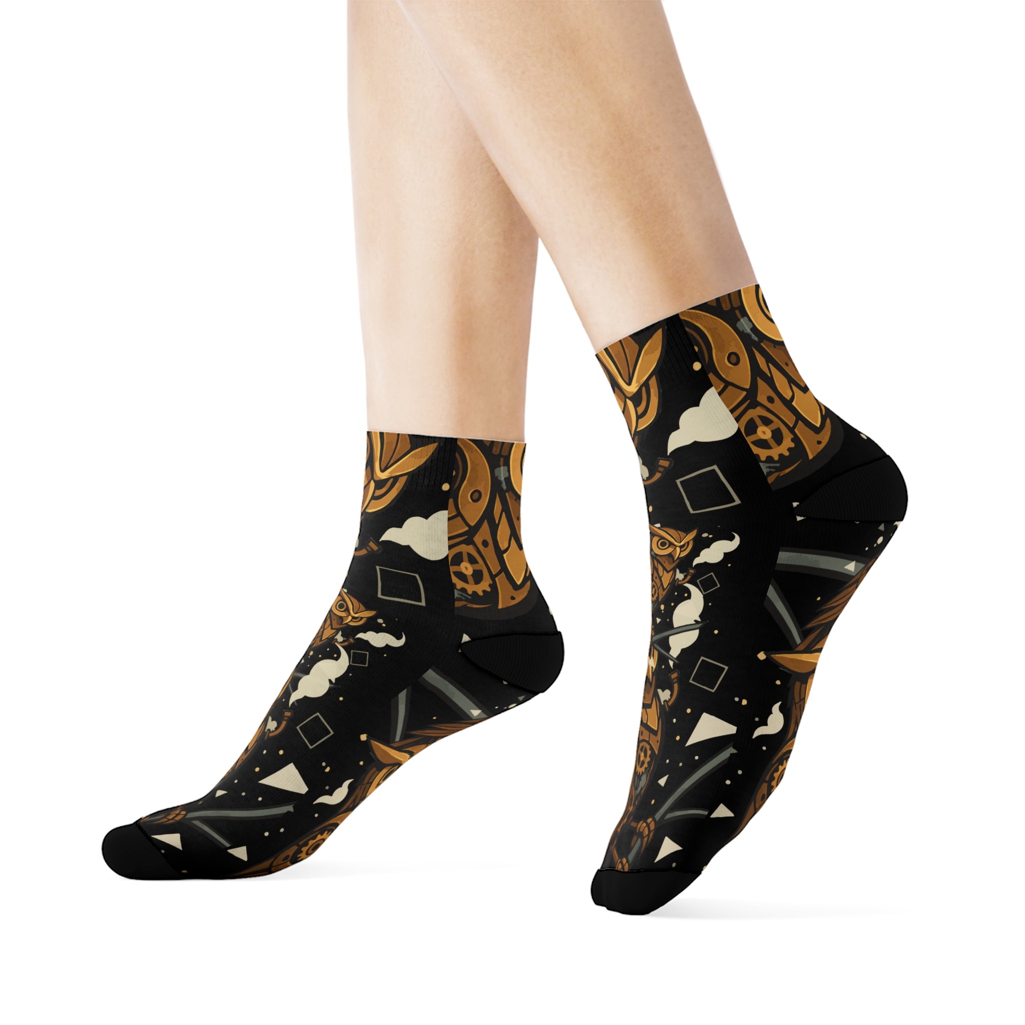 Owl Night Socks, Funky Design