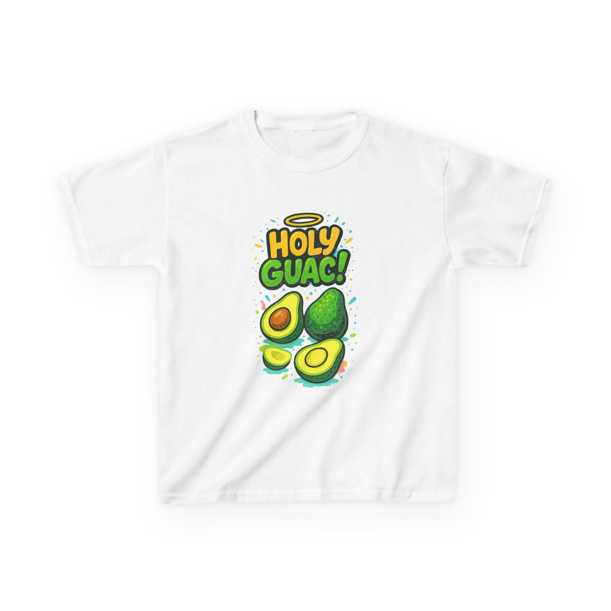 Holy Guac Kids Tee, Fun Graphic Tee, Kids Cotton T-Shirt