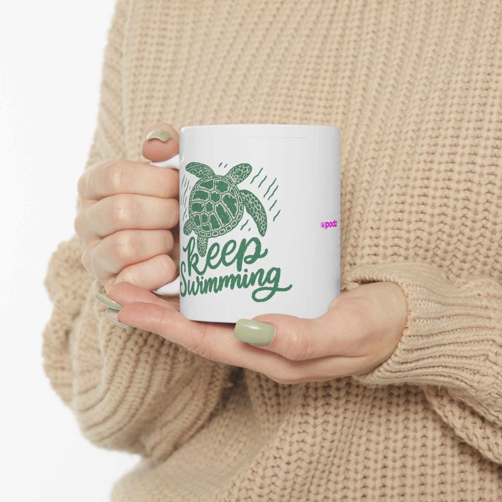 Keep Swimming Ceramic Mug |  Personalized Mug