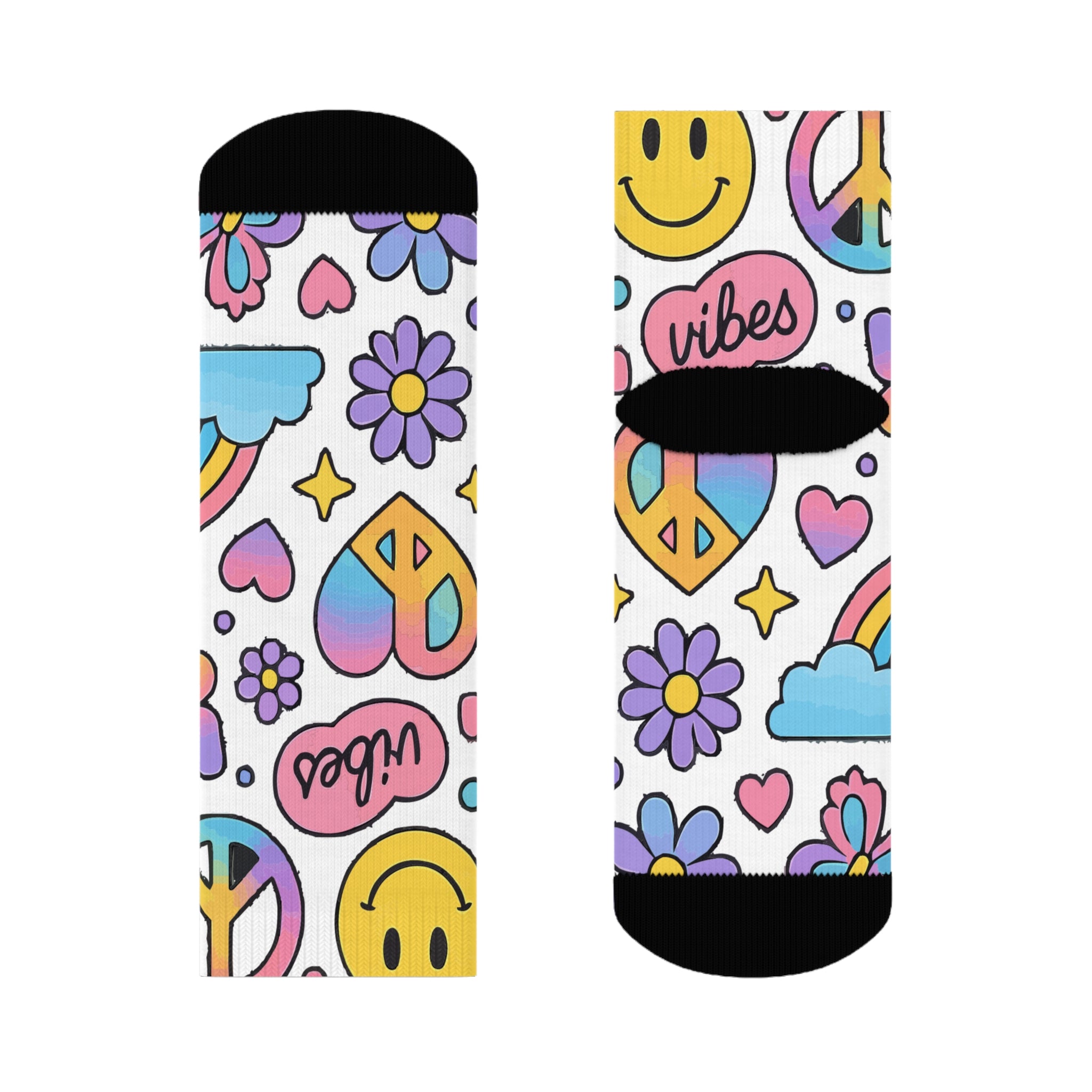 Colorful Vibes Crew Socks
