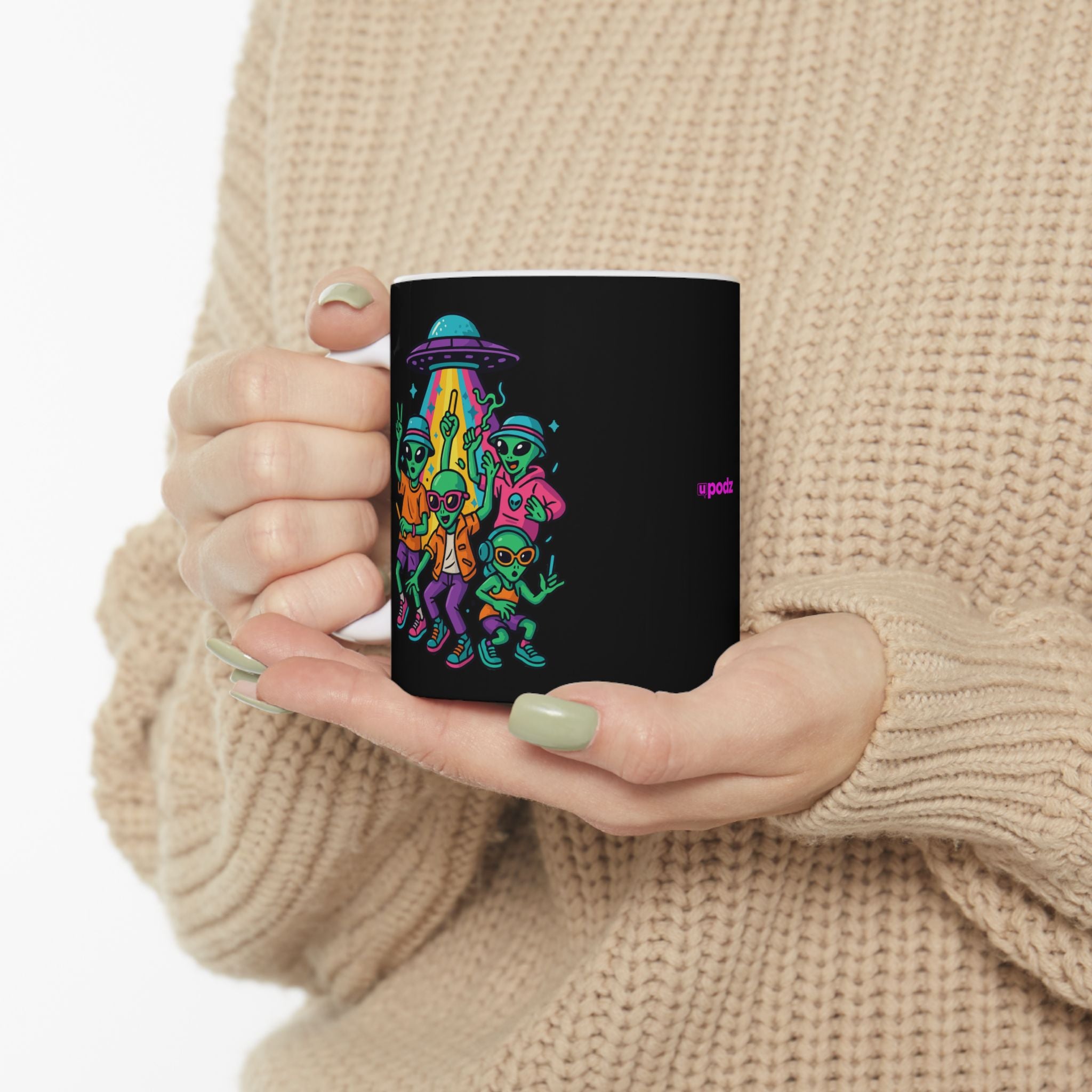 Alien Party Ceramic Mug |  Personalized Mug