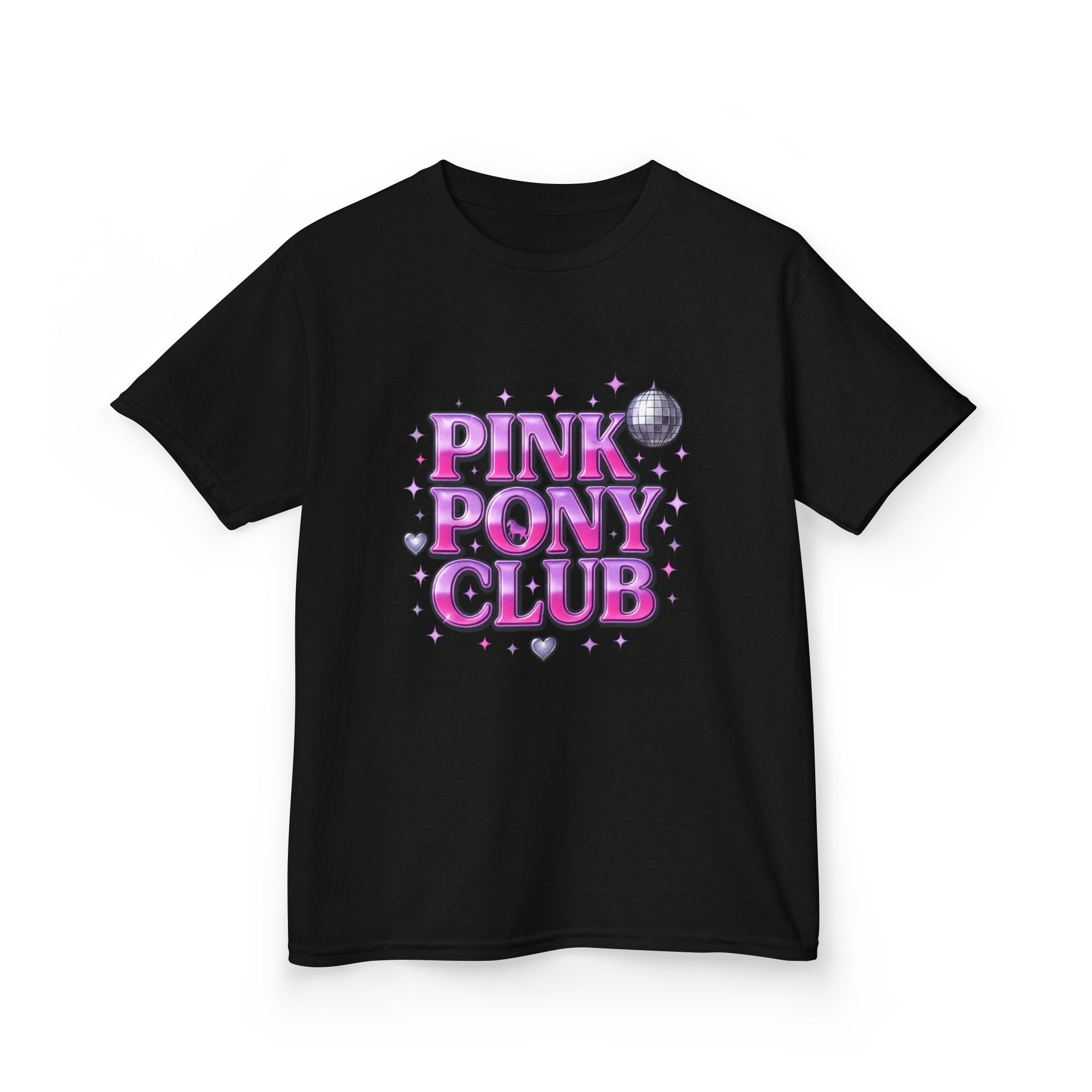 Pink Pony Club! Kids Tee, Fun Graphic Tee, Kids Cotton T-Shirt