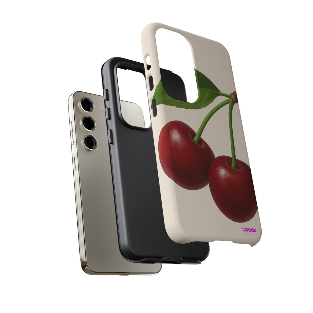 Red Cherry Design, Tough Cases, Phone Cover