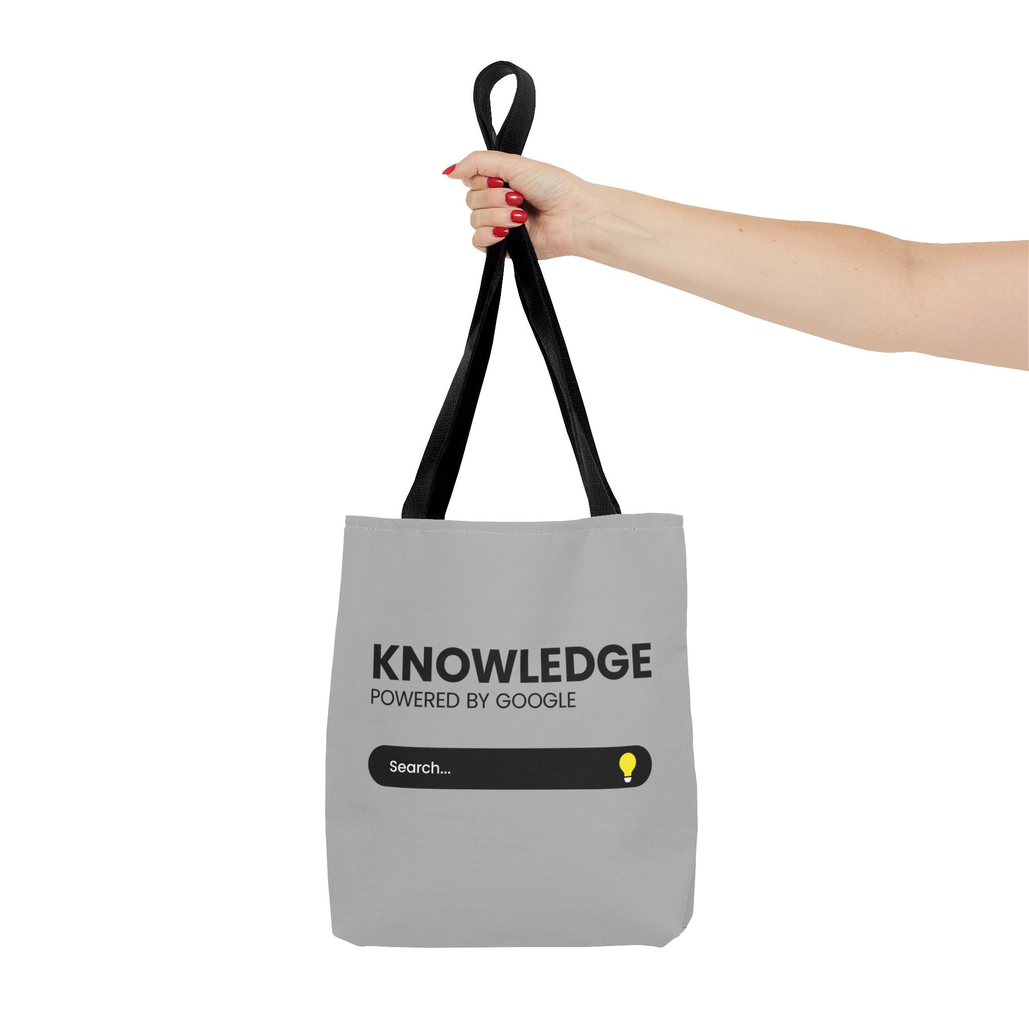 Knowledge Powered Tote Bag - Motivational Carryall