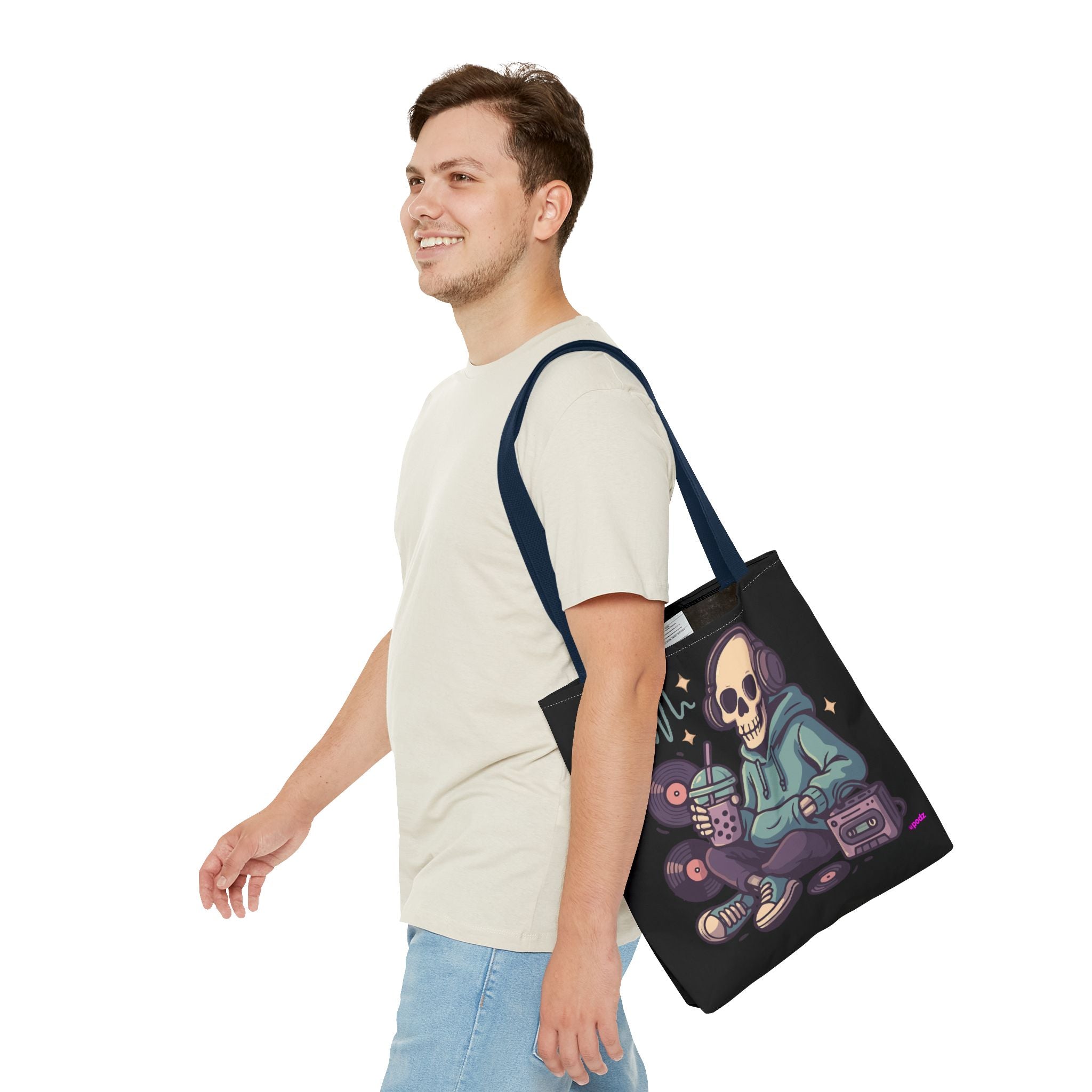 Skully Headphones Tote Bag - Quirky Fun Bag