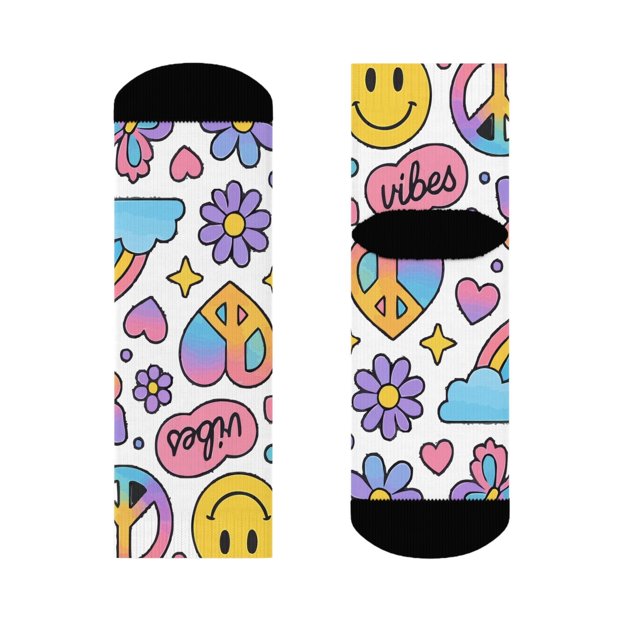 Colorful Vibes Crew Socks