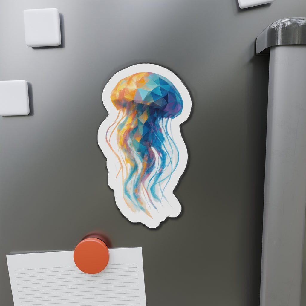 Colourful Jellyfish Die-Cut Magnet - Refrigerator Magnet