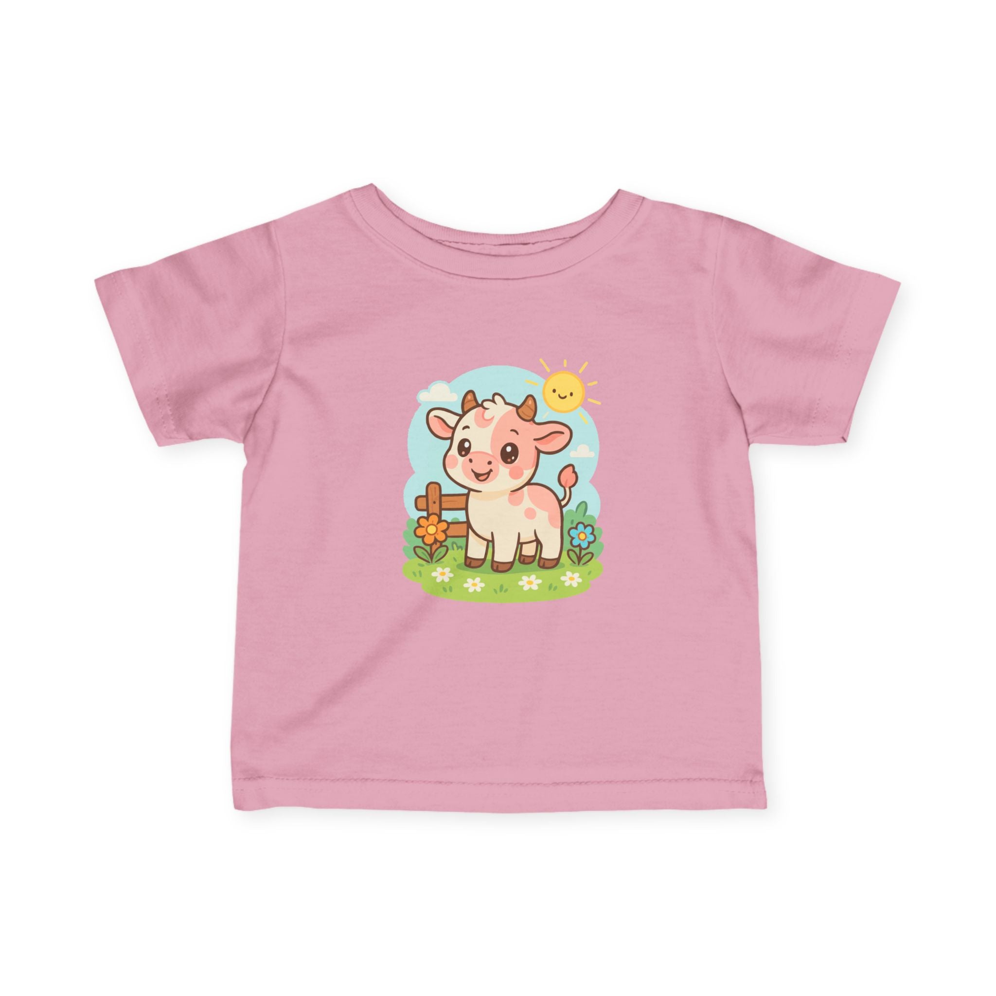 Cute Cow Infant Tee, Baby Cow Shirt, Toddler Tee, Farm Animal T-Shirt