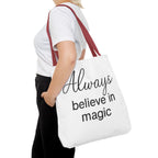Always Believe in Magic Tote Bag, Inspirational Gift, Eco-Friendly Shopping Bag