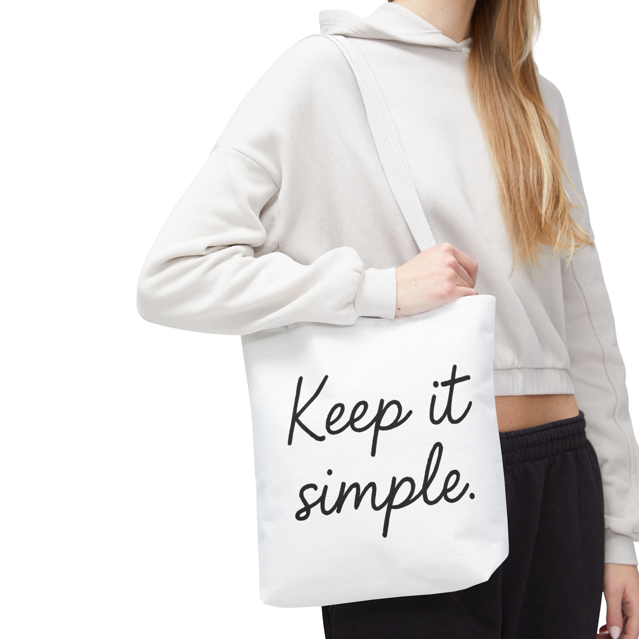Keep It simple Tote Bag - Motivational Carryall