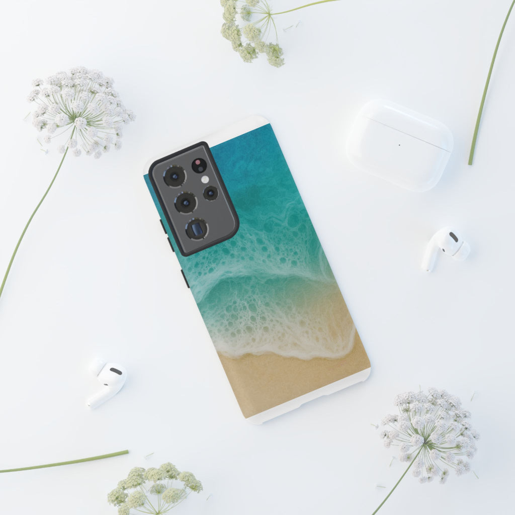 Resin Art, White Cover Design, Tough Cases, Phone Cover