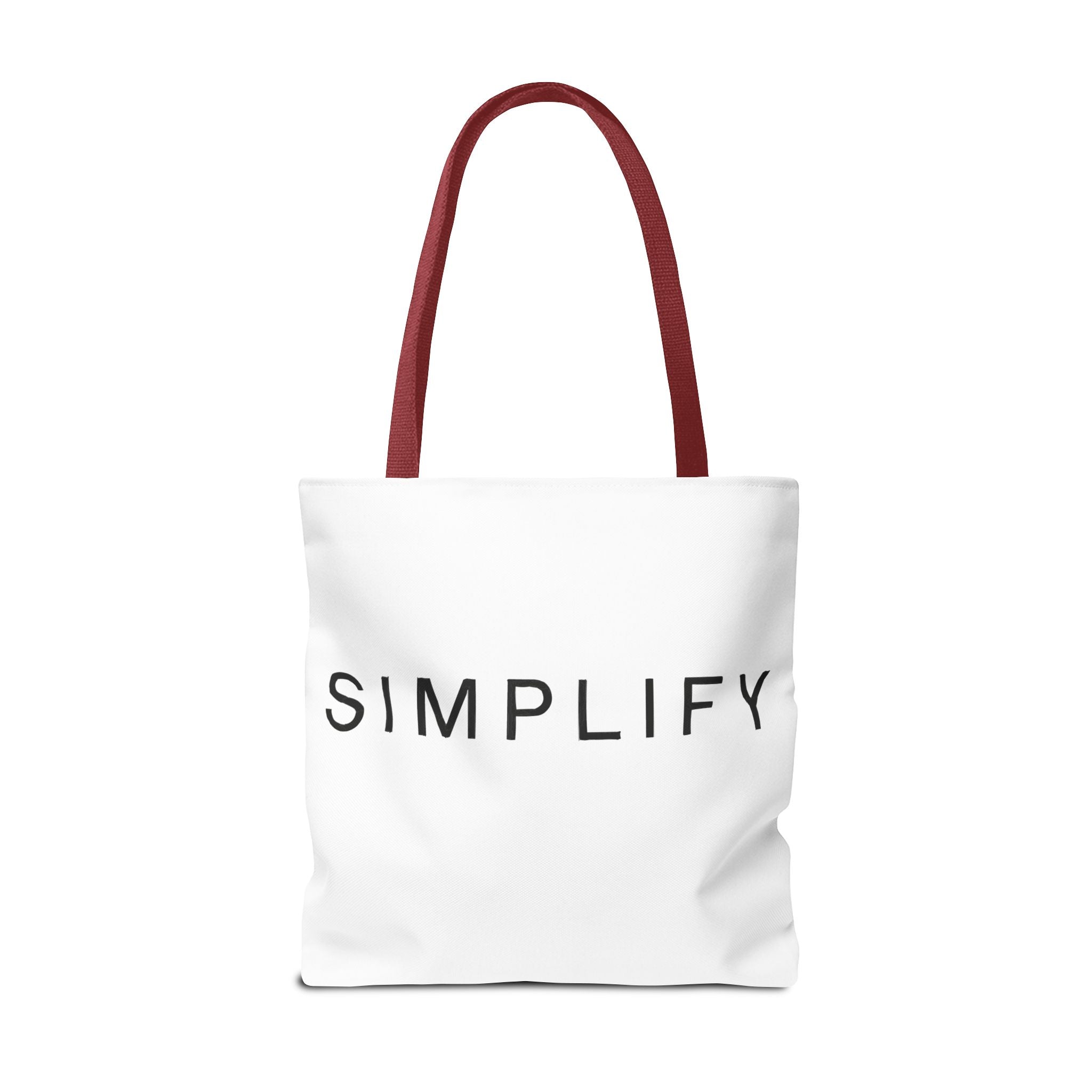 Simplify Tote Bag, Inspirational Gift, Eco-Friendly Shopping Bag