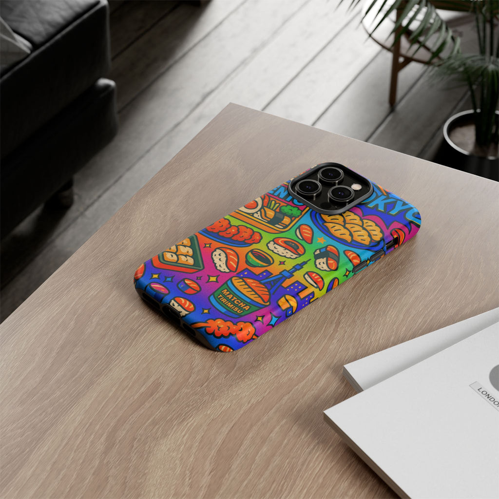 Bento Box, White Cover Design, Tough Cases, Phone Cover