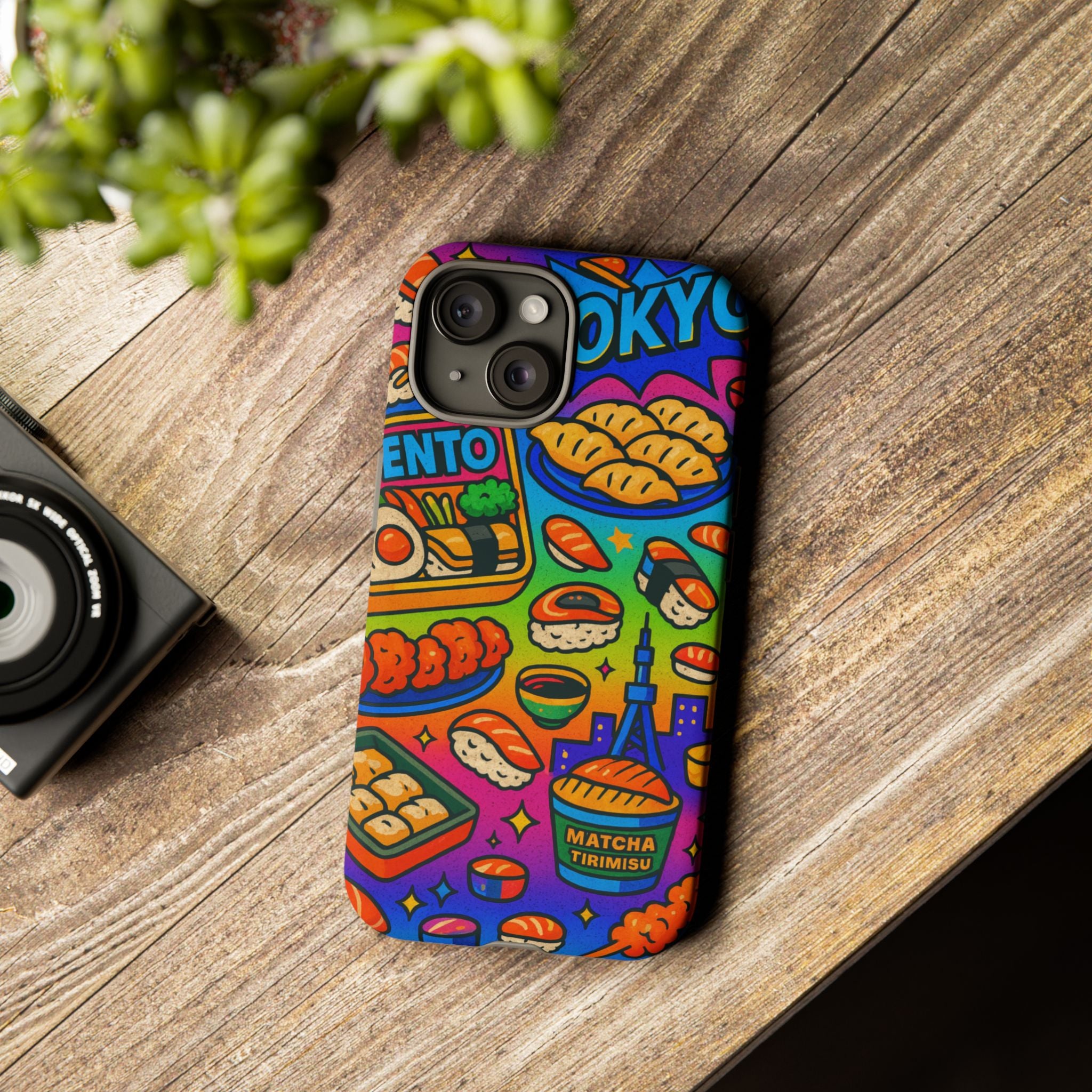 Bento Box, White Cover Design, Tough Cases, Phone Cover
