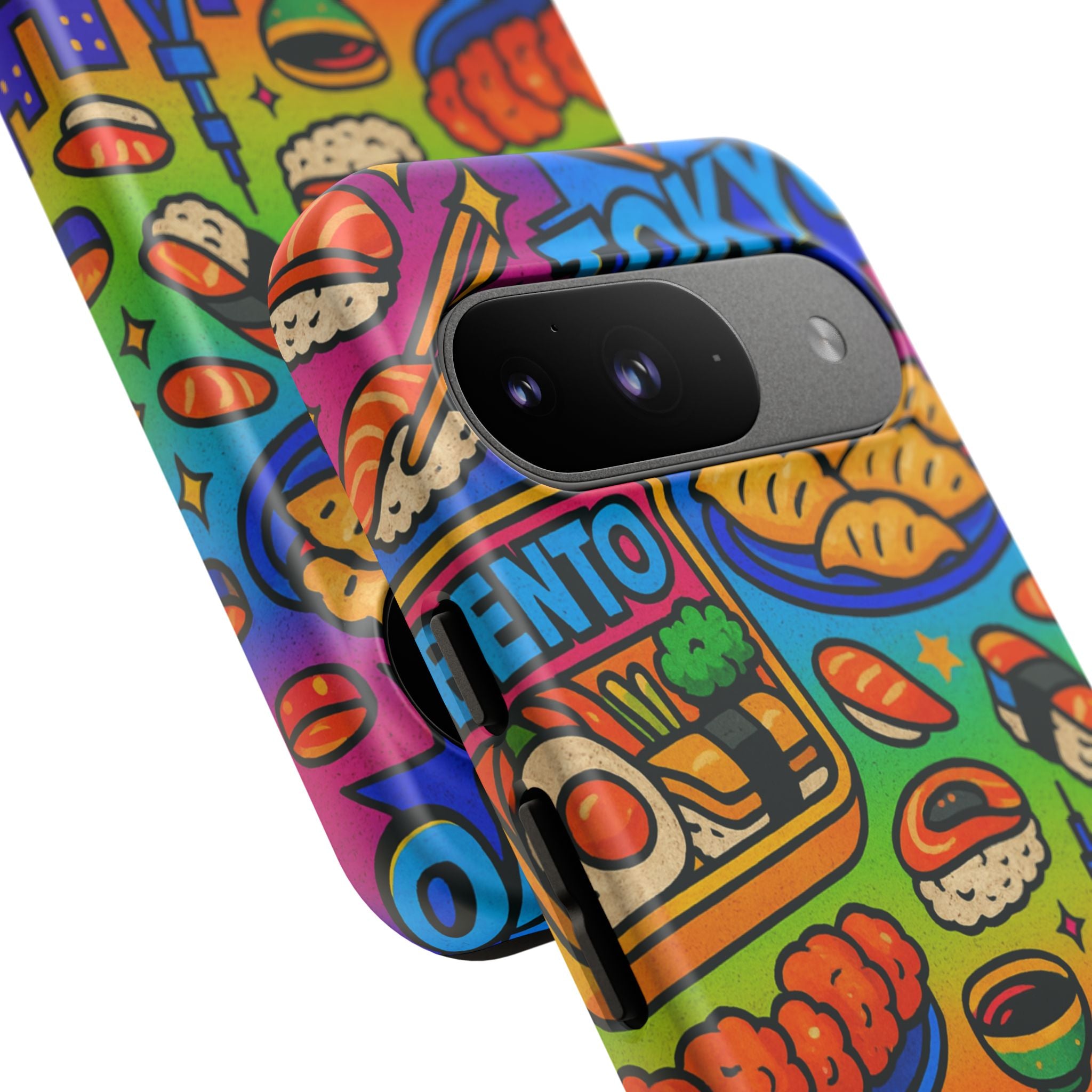 Bento Box, White Cover Design, Tough Cases, Phone Cover