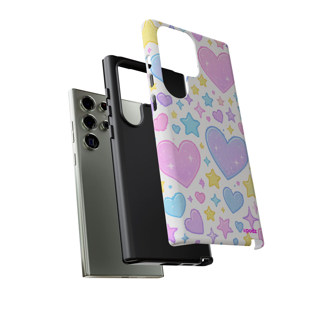 Colourful Doodle Design, Tough Cases, Phone Cover