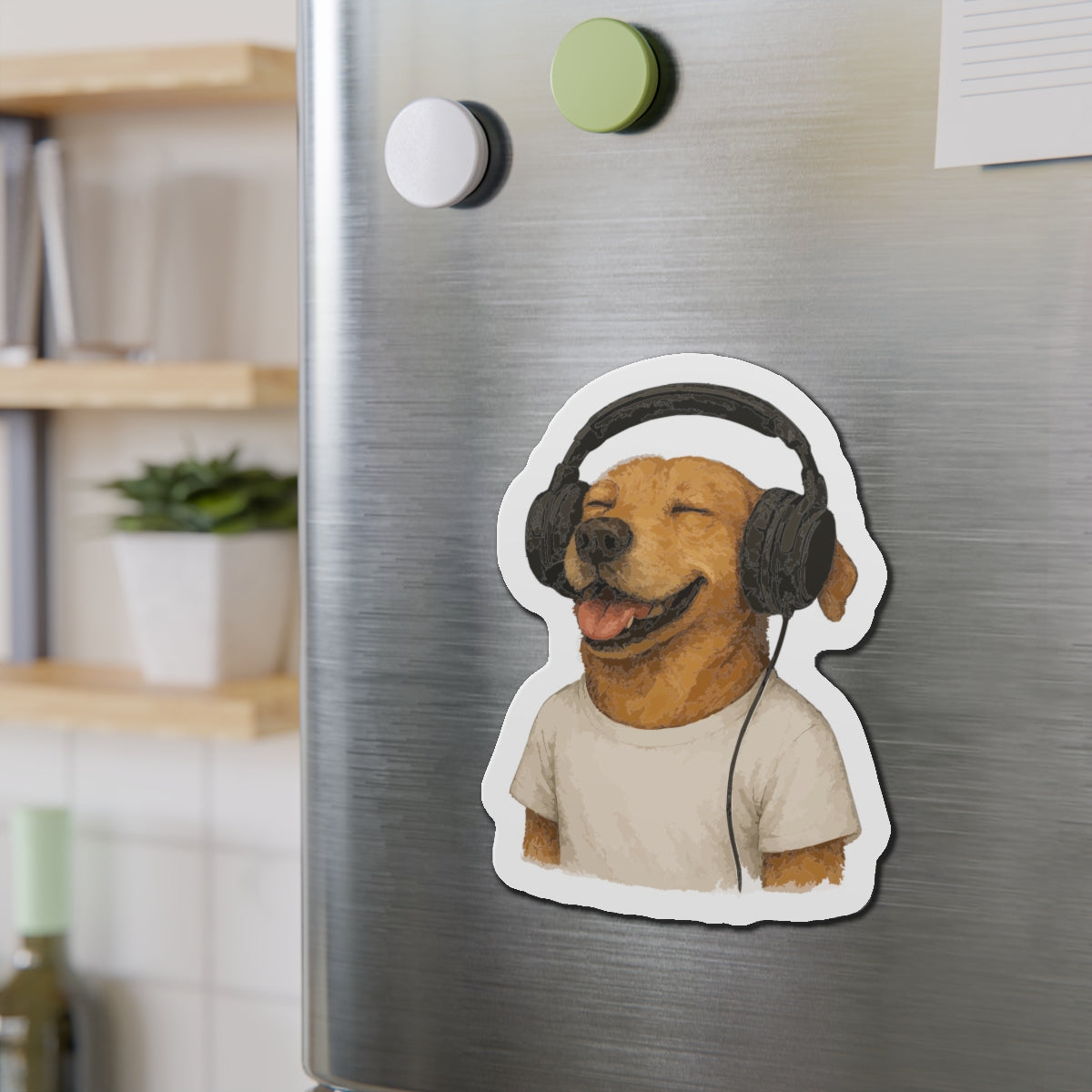 Puppy Vibes Die-Cut Magnets