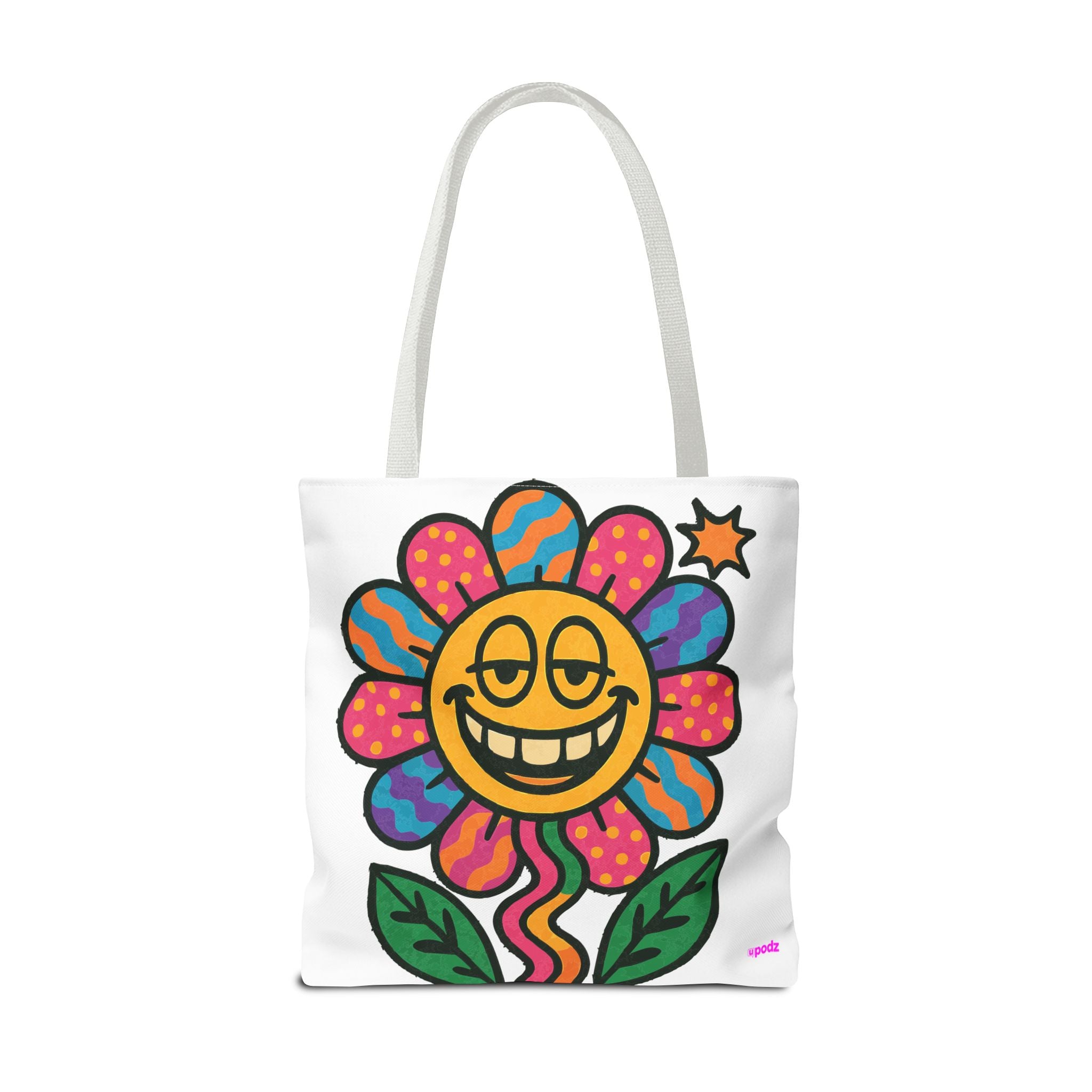 Flower Power Tote Bag - Quirky Fun Bag