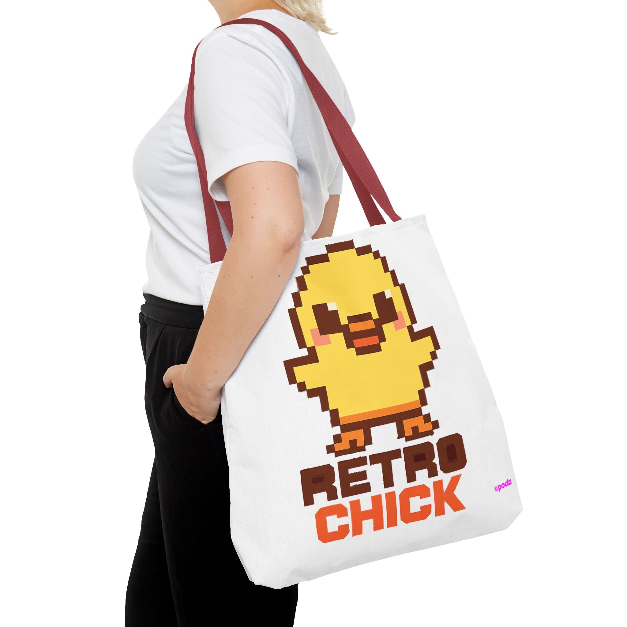 Retro Chick Tote Bag - Quirky Fun Bag