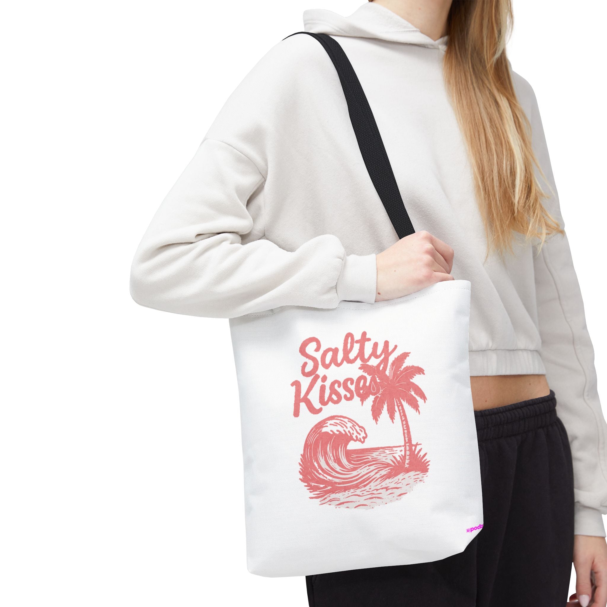 Salty Kisses Tote - Quirky Design, Fun Bag