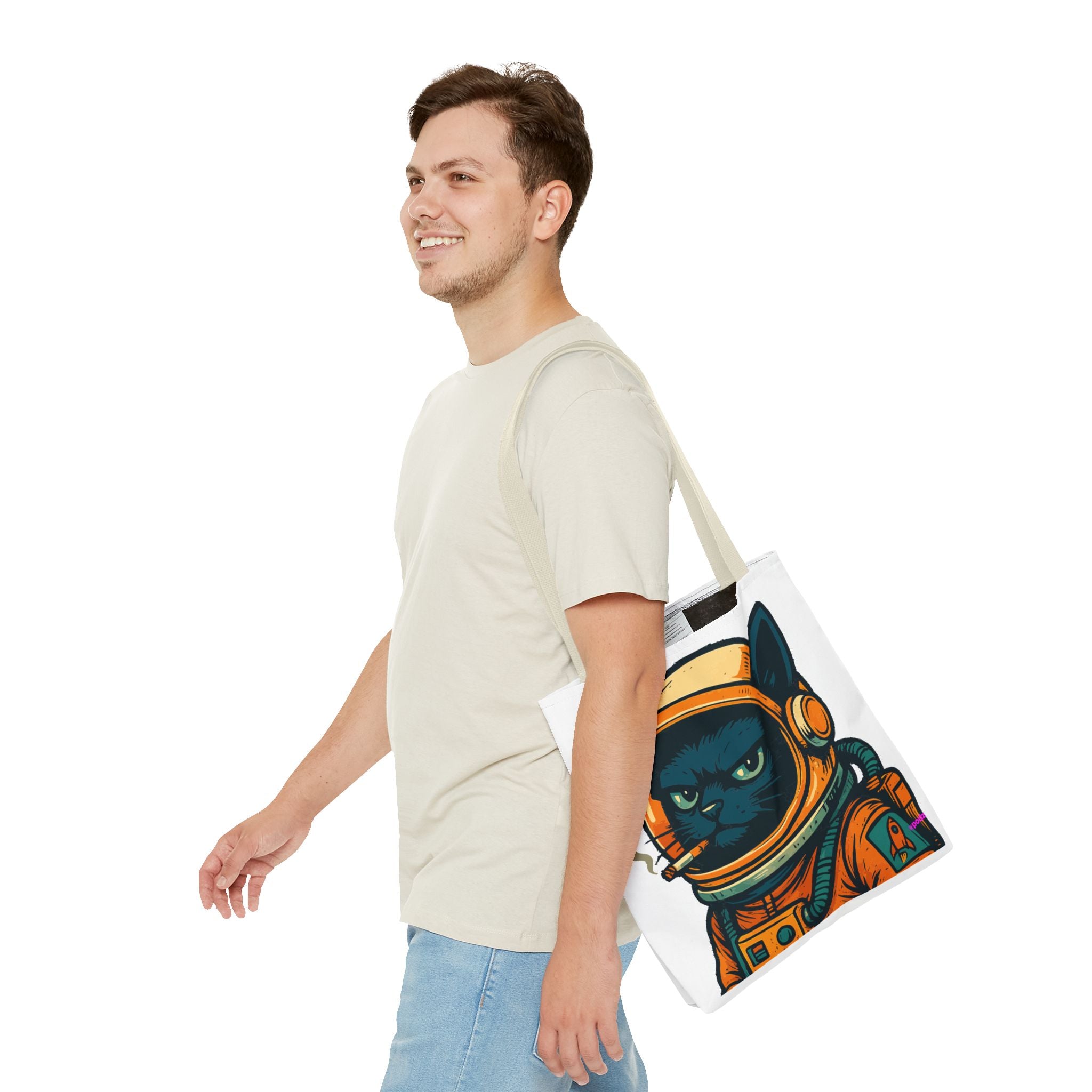 Smokin Cat Tote Bag - Quirky Fun Bag
