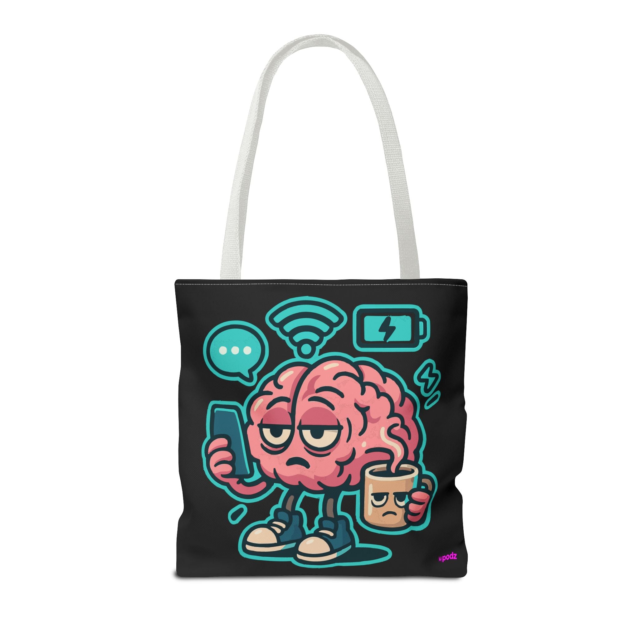 Brain Power Tote Bag - Quirky, Fun Tote Bag