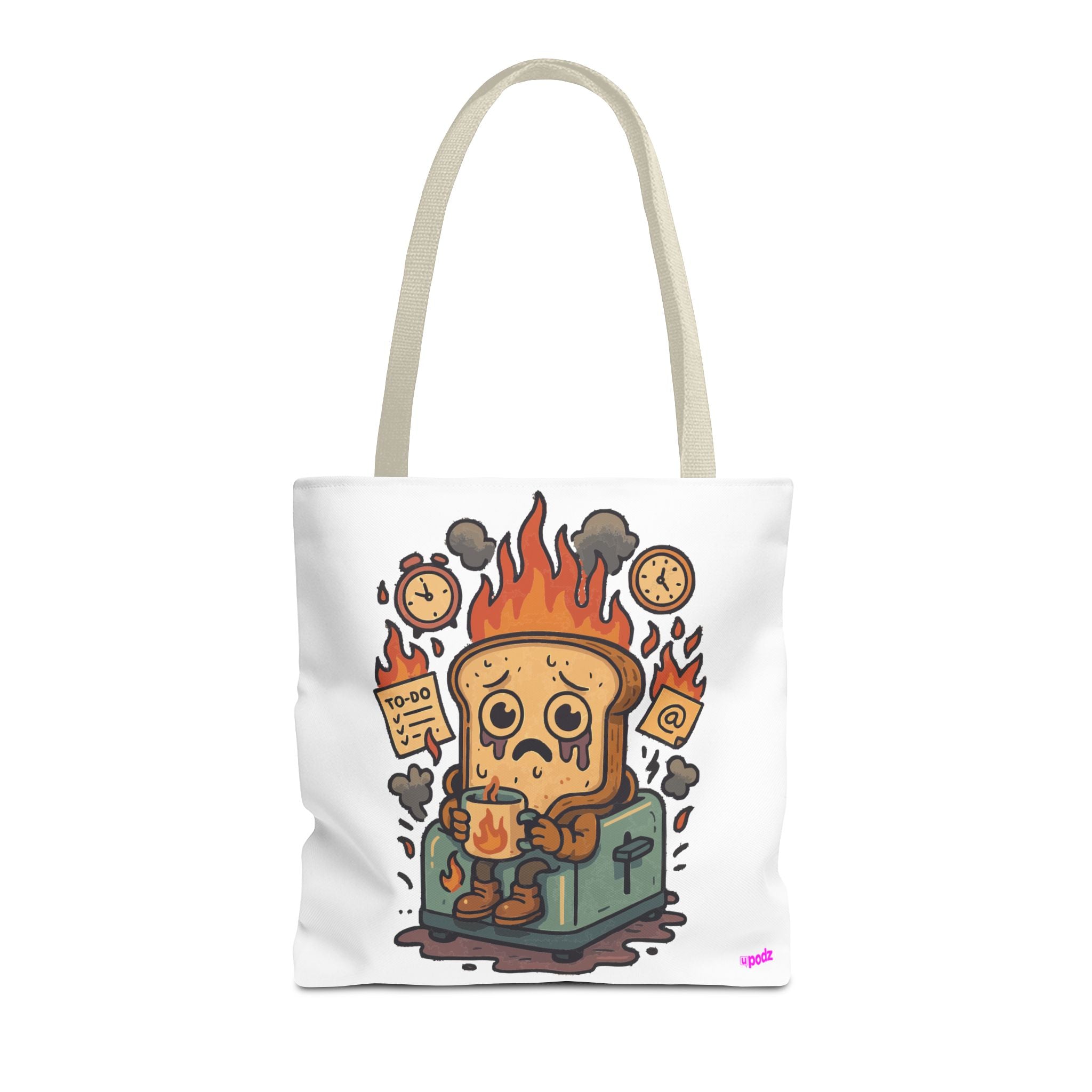 Burnt Toast Tote Bag - Quirky Fun Bag