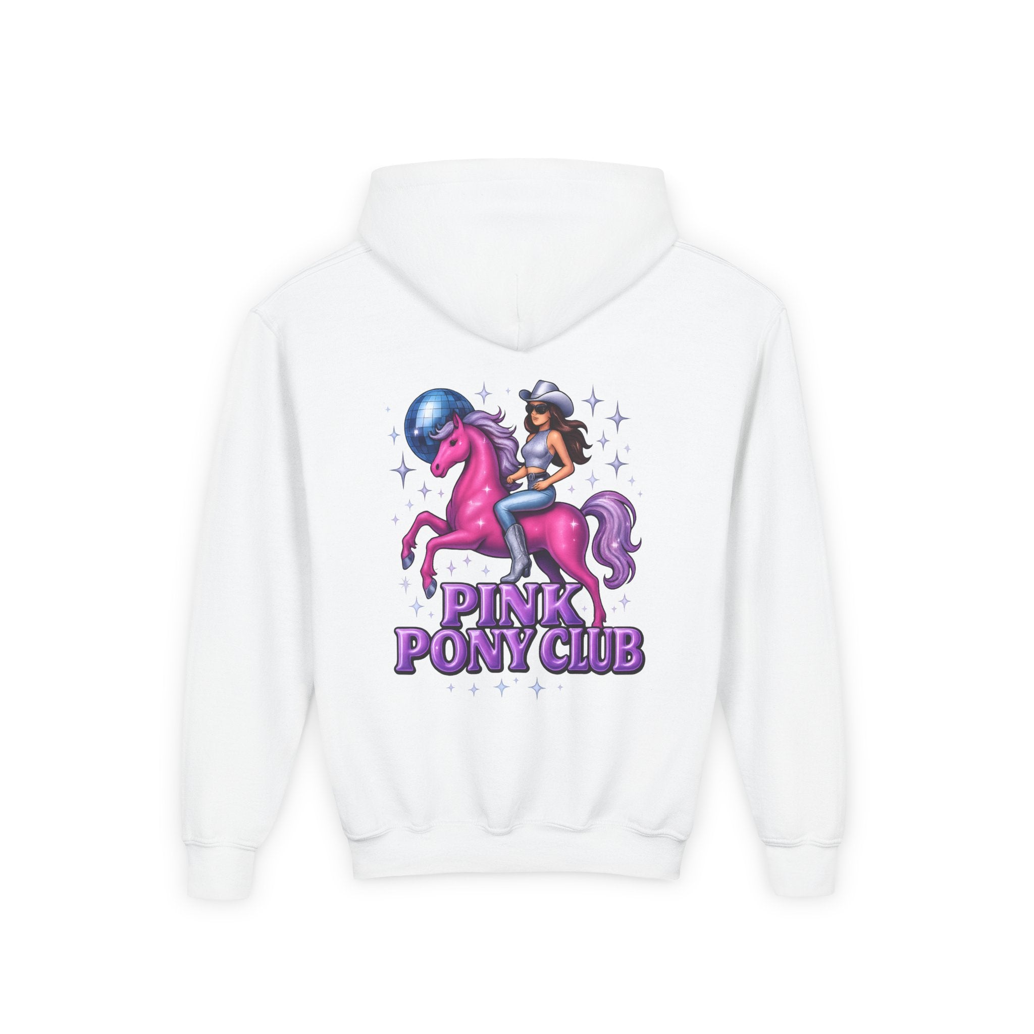 Pink Pony Club Youth Hooded Sweatshirt, Casual Wear