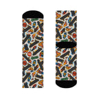 Skate Fire Socks, Funky Design