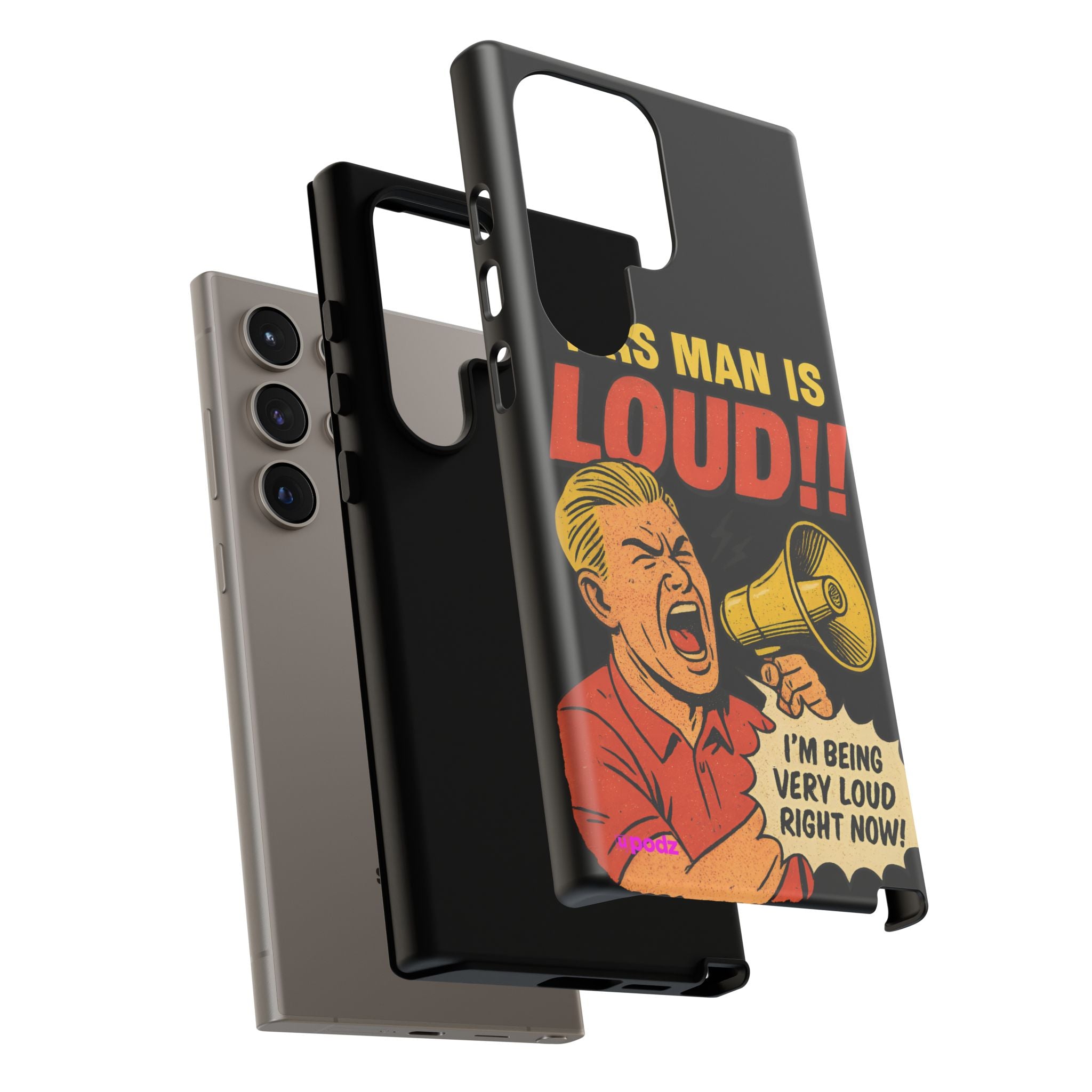 Loud Man Design, Tough Cases, Phone Cover