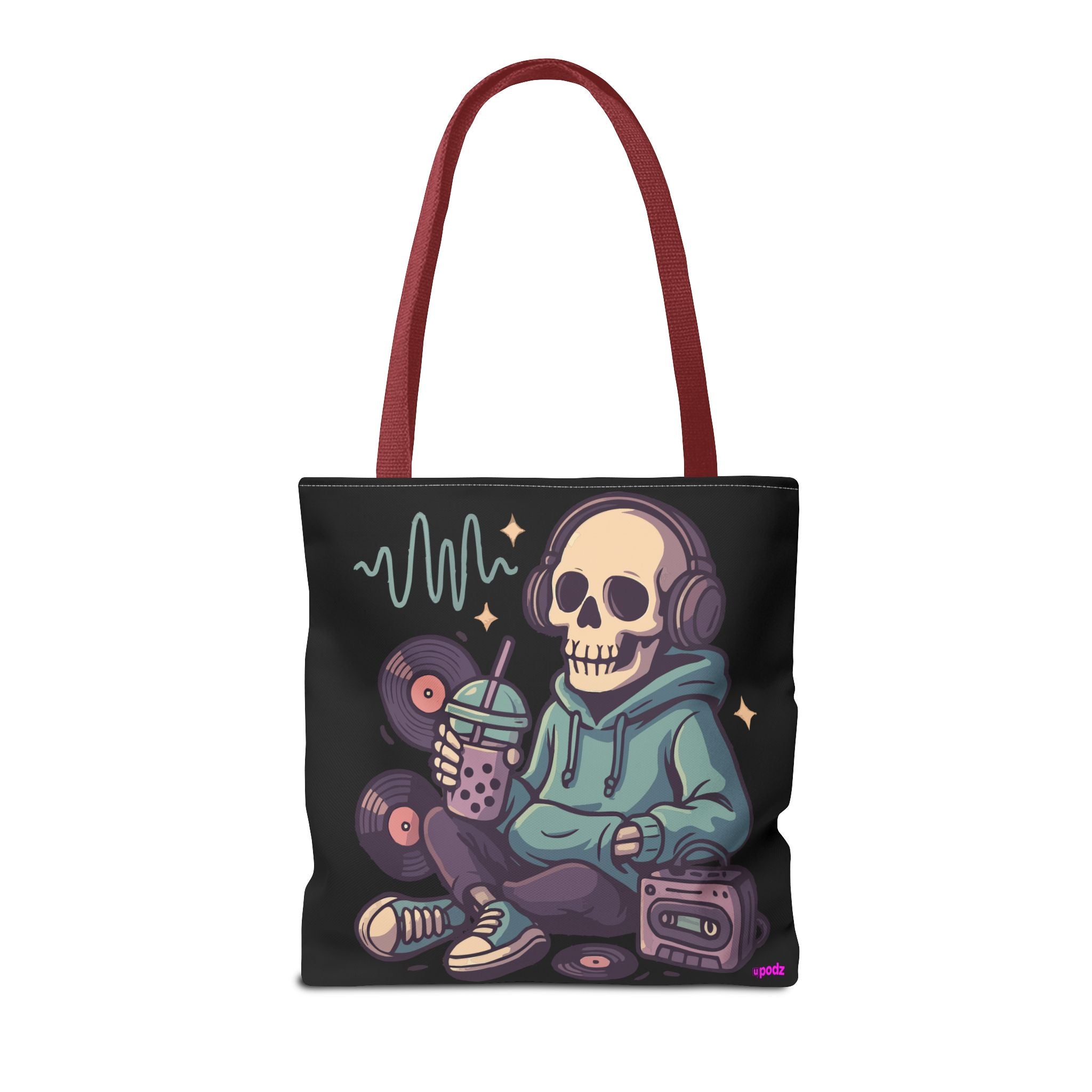 Skully Headphones Tote Bag - Quirky Fun Bag
