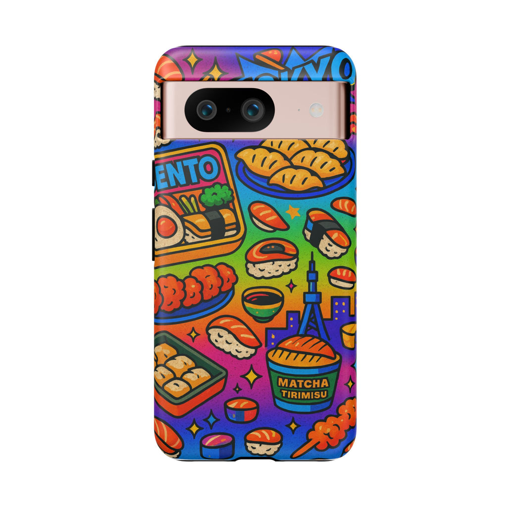 Bento Box, White Cover Design, Tough Cases, Phone Cover