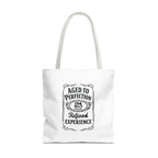 Aged to perfection Tote Bag, Inspirational Gift, Eco-Friendly Shopping Bag