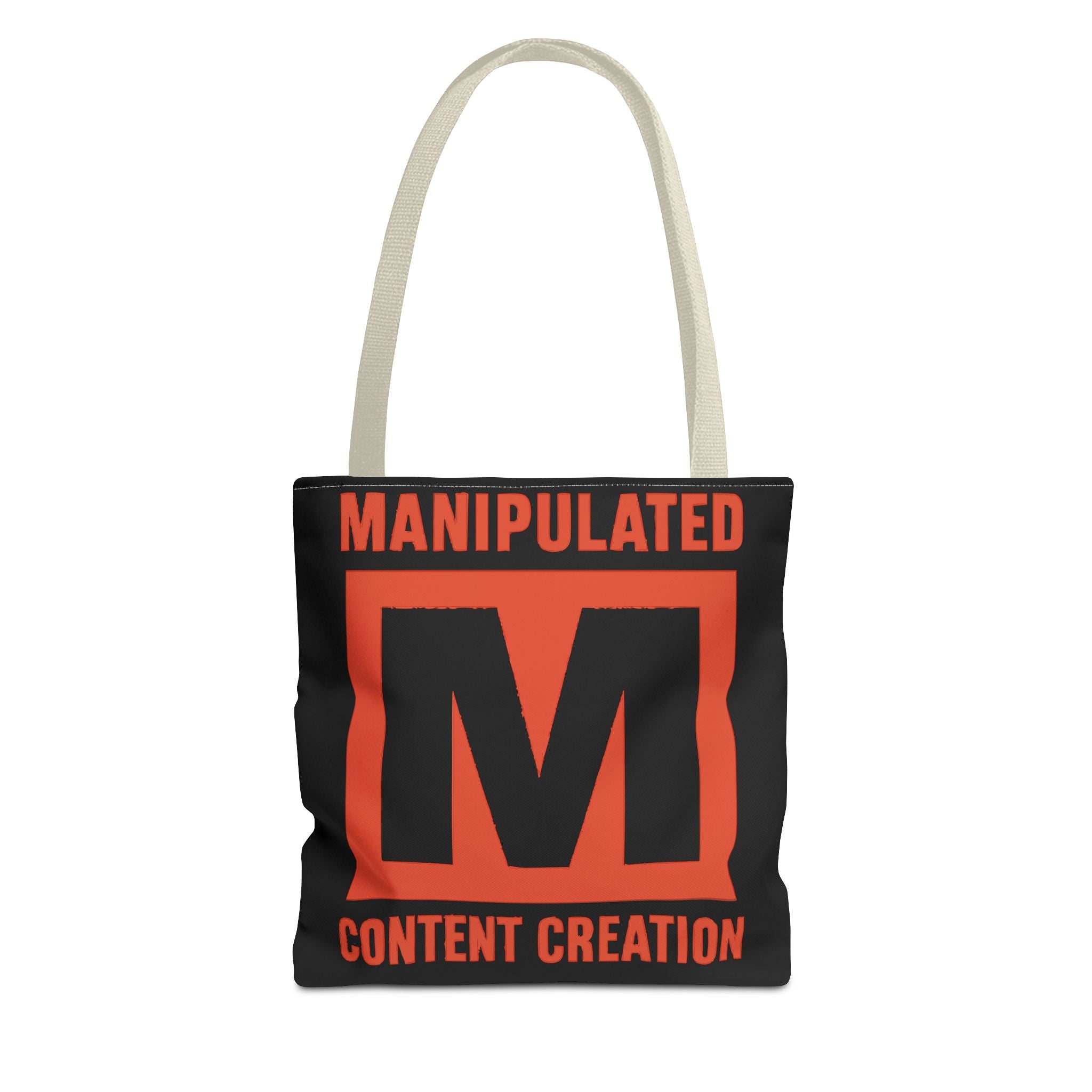Manipulated Content Tote Bag, Inspirational Gift, Eco-Friendly Shopping Bag