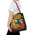 Pizza Heist Tote Bag - Quirky AOP Design, Fun Bag