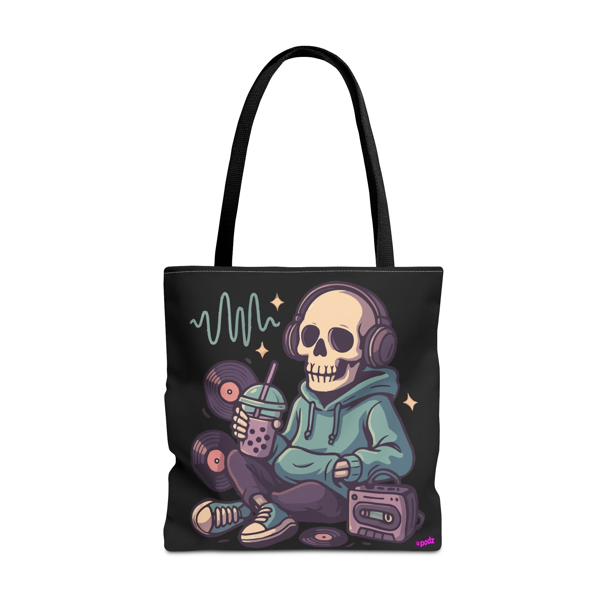 Skully Headphones Tote Bag - Quirky Fun Bag
