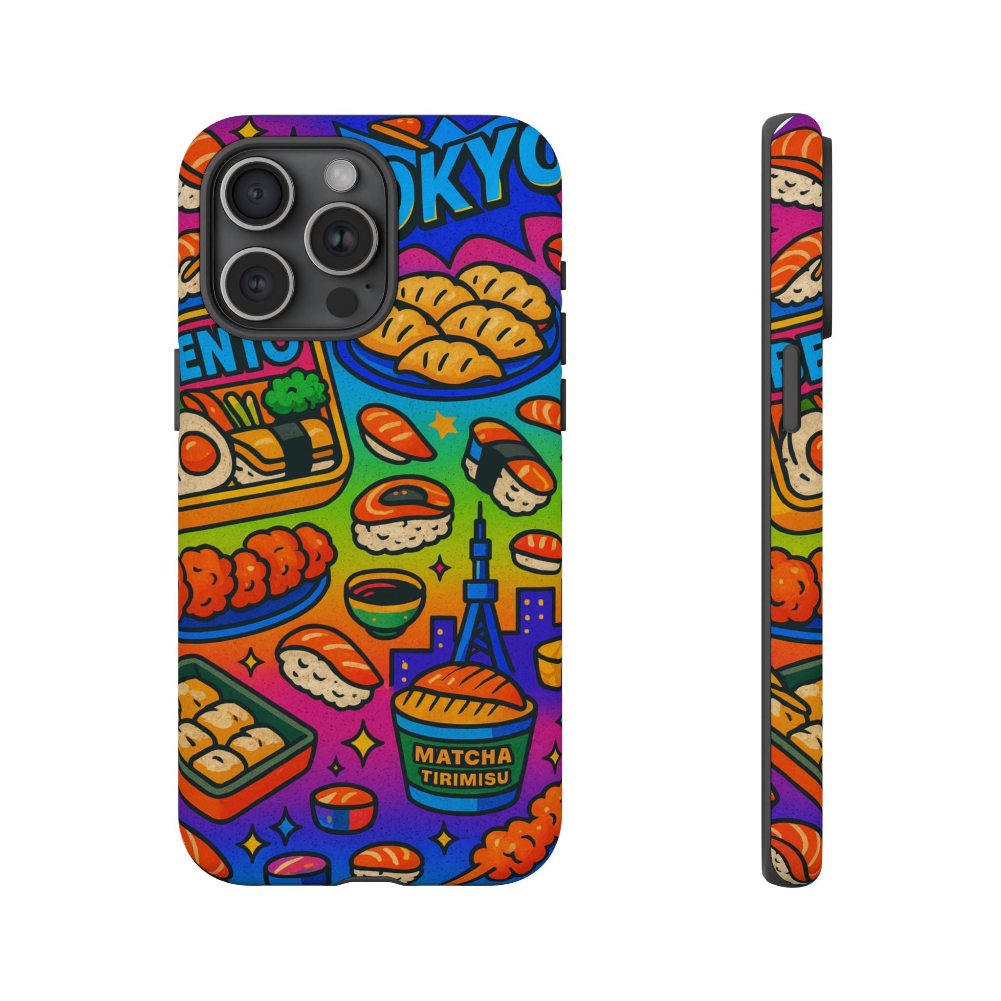Bento Box, White Cover Design, Tough Cases, Phone Cover